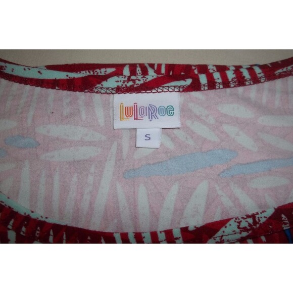 Women's Lularoe Top Tunic Size S Small Irma High Low Short Sleeve. - Picture 4 of 4